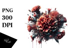 Glossy Carnation | Abstract Clipart Product Image 1