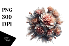 Glossy Carnation | Abstract Clipart Product Image 1