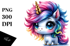 Unique Baby Unicorn PNG Product Image 1