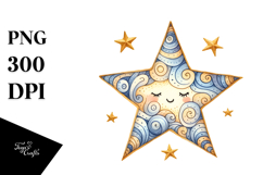 Simple Whimsical Star, Transparent PNG Product Image 1