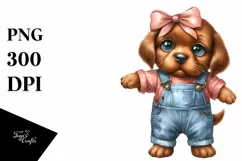 Chesapeake Bay Retriever with Farm Jeans | Summer Clipart Product Image 3