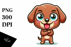 Funny Standing Labrador Retriever Cartoon Clipart Product Image 1