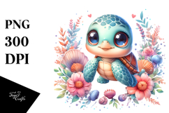 Monkey Made of Flowers, Transparent PNG Product Image 1