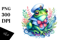Vibrant Whimsical Frog Sailor Suit Product Image 1