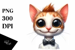 Proud Cat Portrait | Sublimation | Clipart Product Image 3