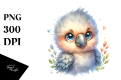 Energetic Cute Baby Parrot PNG Product Image 1
