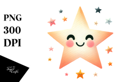 Simple Whimsical Star, Transparent PNG Product Image 1