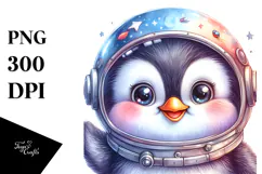 cute baby penguin with hat and sunglasses, Premium PNG Product Image 1