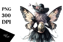 Gothic Fairy with Easter Egg PNG Product Image 1