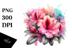 Stunning Rhododendron Flower, Transparent PNG Product Image 1