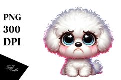 Colorful Funny Cartoon Baby Bichon Frise | Sublimation | Product Image 1