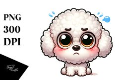 Colorful Funny Cartoon Baby Bichon Frise | Sublimation | Product Image 1