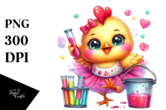 Smiling Baby Rooster Bucket PNG Product Image 1