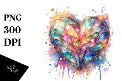 Colorful Heart PNG Product Image 1