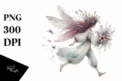 Washed Watercolor Boho Fairy PNG Product Image 1