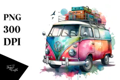 Vintage Vibrant Van, 20 oz Tumbler Product Image 1