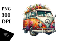 Watercolor Vintage Vibrant Van, 20 oz Tumbler Product Image 1