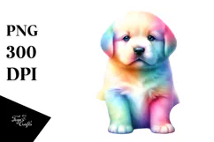 Vibrant Pastel Baby Puppy Product Image 1