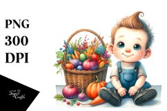 Colorful Baby Sitting | Sublimation | Clipart Product Image 1