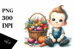 Colorful Baby Sitting | Sublimation | Clipart Product Image 1