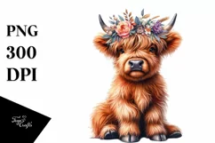 Colorful Cow Portrait, High-Res PNG Product Image 3