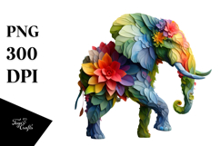 Vibrant Plant Elephant, PNG Product Image 1