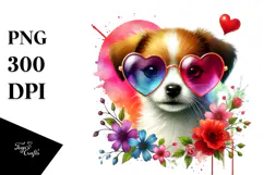Puppy with Heart es, Transparent PNG Product Image 1