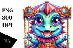 Crazy Eyes Baby Dinosaur, PNG Product Image 1