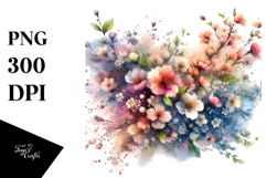 Colorful Flower Spring Flowers PNG Product Image 1