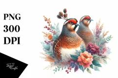 Vibrant Grouse es Watercolor | Sublimation | Clipart Product Image 1