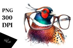Grouse with es on Vibrant Watercolor Product Image 3
