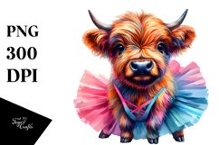 Baby Cow Contemporary Dancer&#039;s Outfit PNG Product Image 3