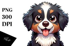 Crazy Bernese Mountain Dog Baby, Transparent PNG Product Image 1