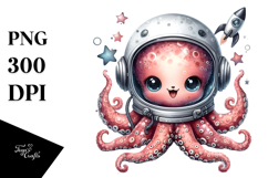 Energic Baby Octopus PNG Product Image 1