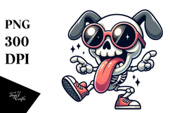 Playful Skull with Oversized Sunglasses Product Image 1