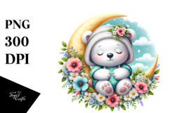 Cute Baby Polar Bear Dressed for Summer Product Image 1