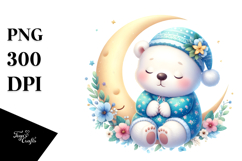 Baby Polar Bear Moon Summer Product Image 1