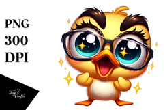 Cute Cartoon Duck PNG Product Image 1