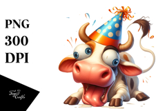 Silly Party Hat with Large Udder, Transparent PNG Product Image 1