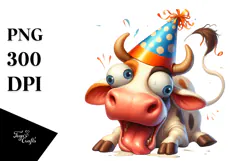 Silly Party Hat with Large Udder, Transparent PNG Product Image 1