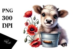 Floating Gnome with Large Rhododendron PNG Product Image 1