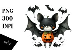 Funny Haloween Bat Centered | Clipart Product Image 3