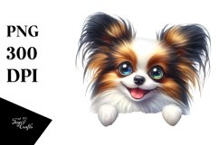 Crazy Cute Fur Enthusiastic Papillon | Sublimation | Clipart Product Image 3