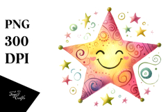 Simple Whimsical Star, Transparent PNG Product Image 1