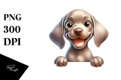 Enthusiastic Baby Weimaraner Clipart Product Image 3