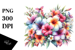 Vibrant Hawaiian Flowers PNG Product Image 1