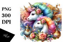 Baby Unicorn at Court, Magical PNG Product Image 3