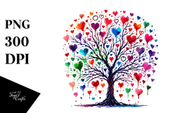 Colorful Tree Sketches PNG Product Image 1