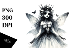 Gothic Fairy White Background PNG Product Image 1