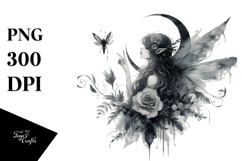 Gothic Fairy White Background PNG Product Image 1